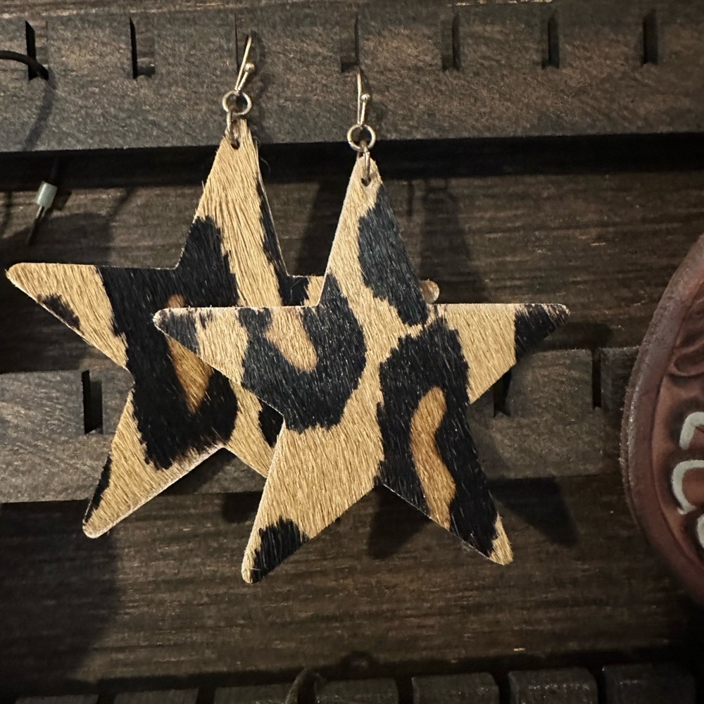 Cowhide Earrings